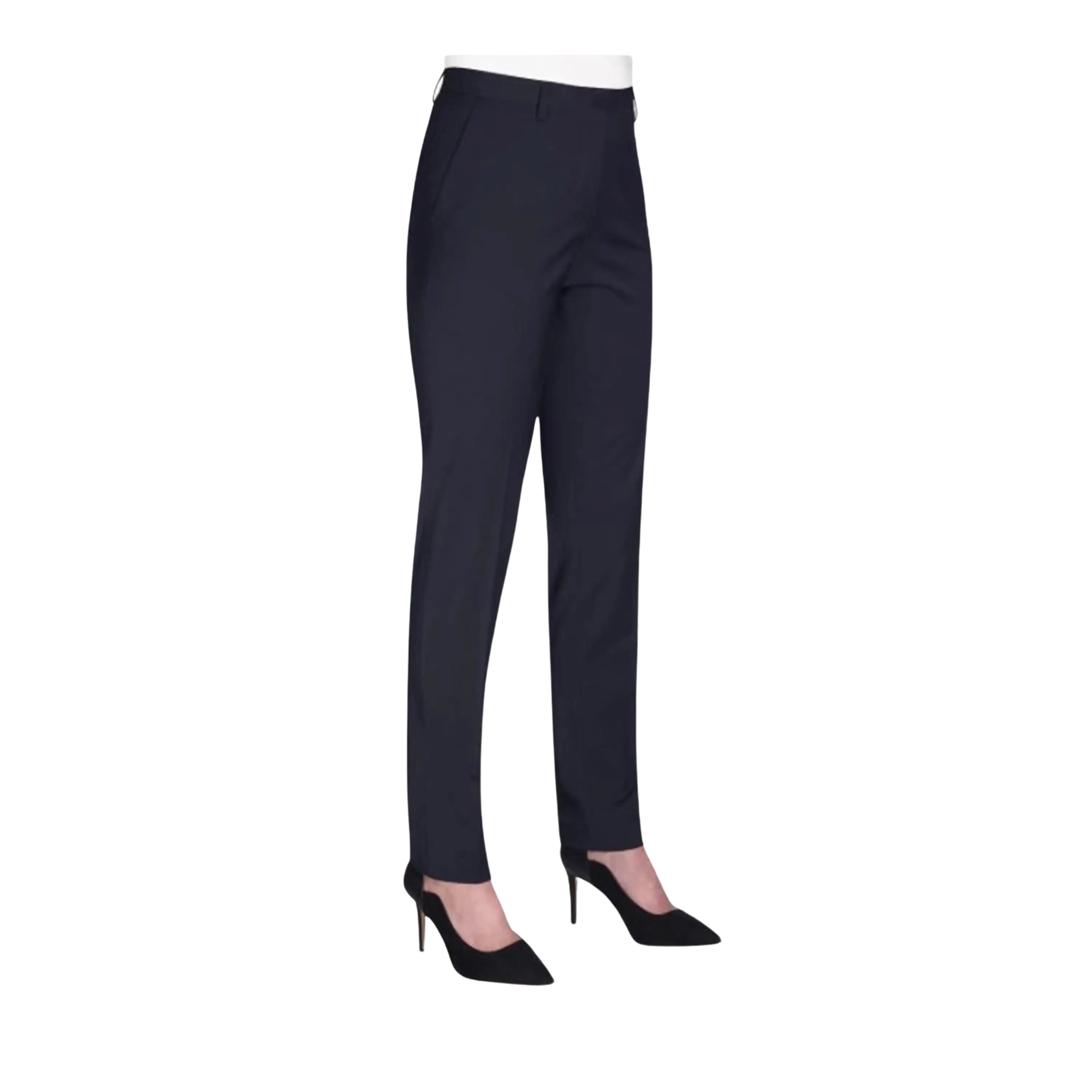 Torino Slim Leg Trouser in Navy Trousers Modern Contemporary