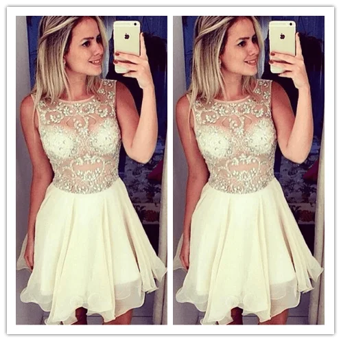 New Arrivals Chiffon Homecoming Gowns Prom Dress