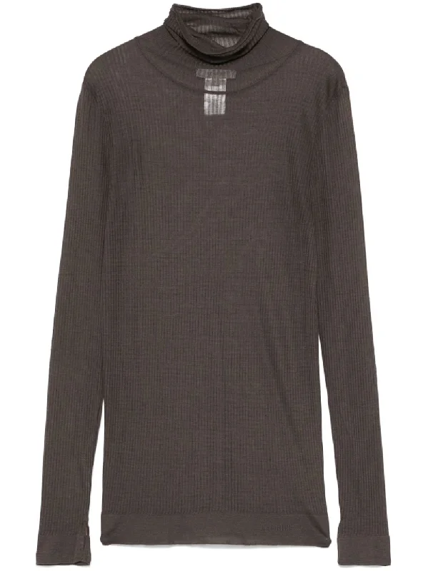 fine-ribbed sweater Chenille Brocade Lace