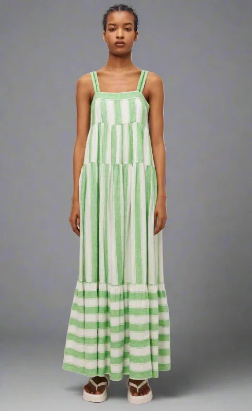 Simkhai Bora Dress- Parakeet Stripe