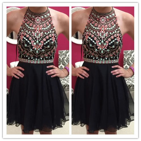 Fitted Chiffon Homecoming Dress Prom Dress
