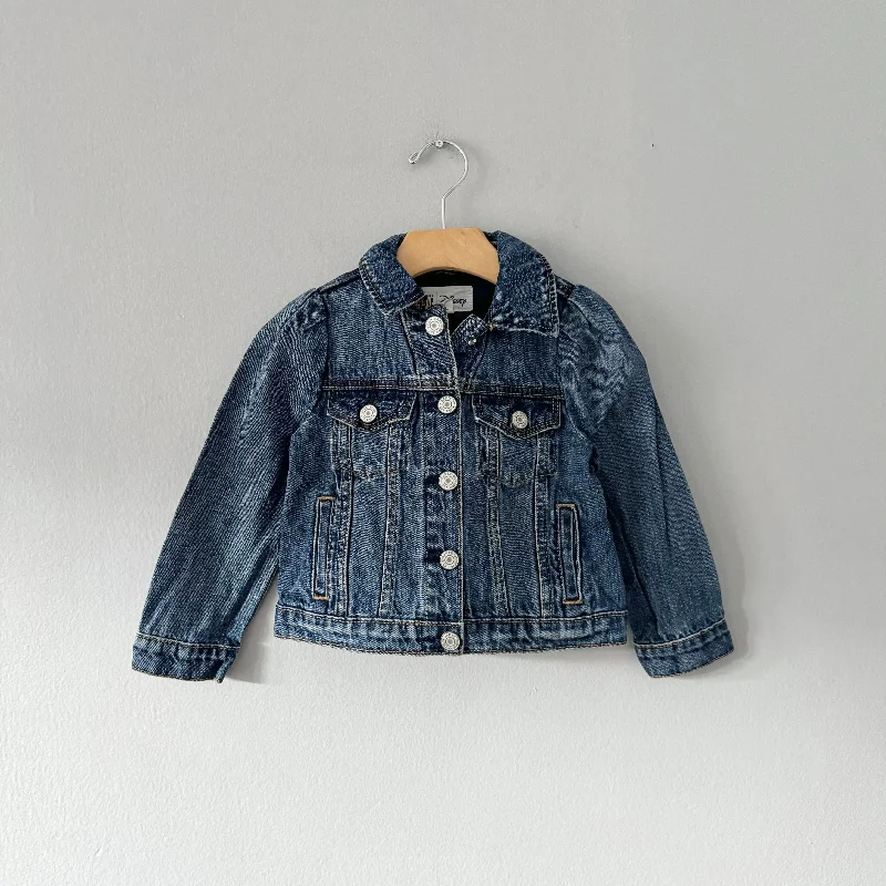 Gap x Disney / Denim jacket / 4Y Print Jacket Jacquard Jacket Embroidered Jacket