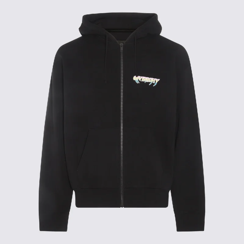 Givenchy Sweaters Black Zippered Front Buttoned Front Snap Front