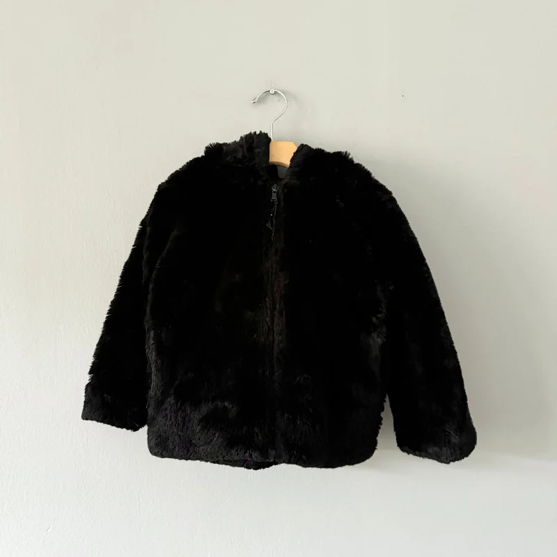 Pancoat	/ Black sherpa jacket / 3Y Appliqued Jacket Beaded Jacket Sequined Jacket