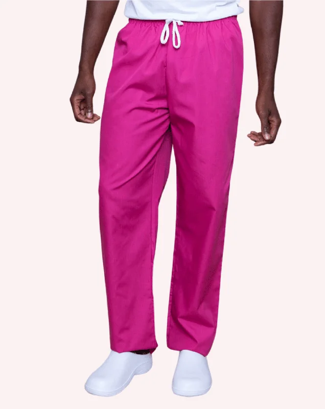 Aria Unisex Lightweight Scrub Trousers - Magenta Trousers versatile all-occasion