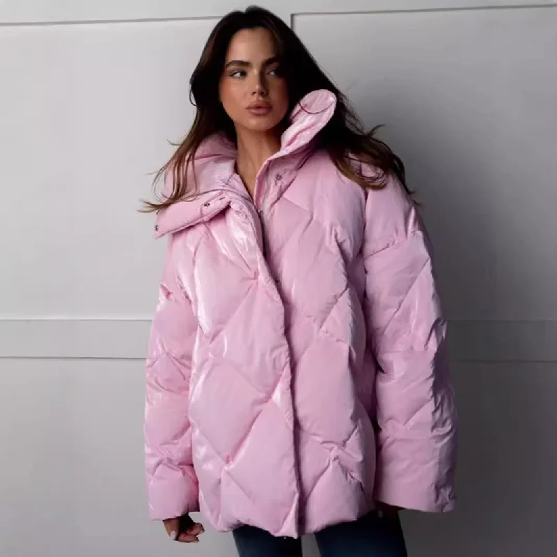 Fashion Casual Winter Cotton Jacket Coats Satin Jacket Silk Jacket Chiffon Jacket