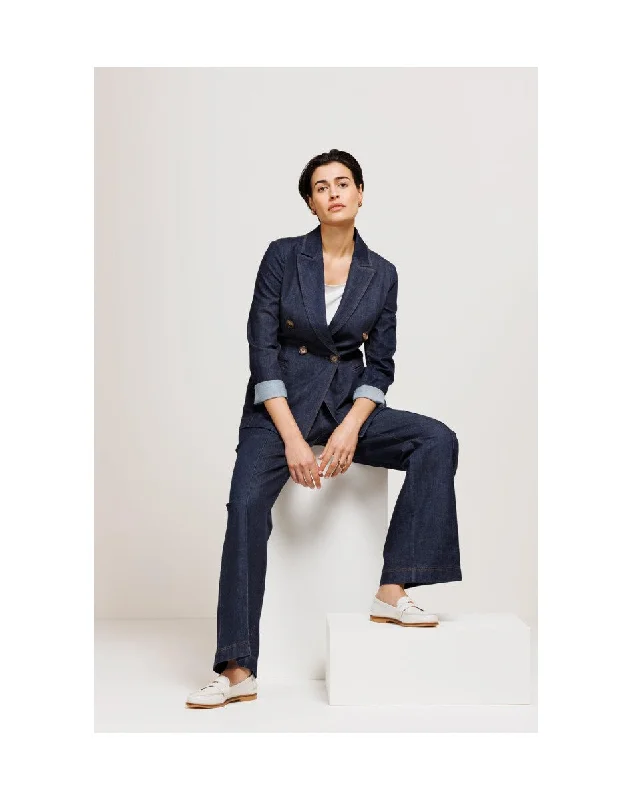 Jacket A-Line Jacket Boat Neck Shawl Collar