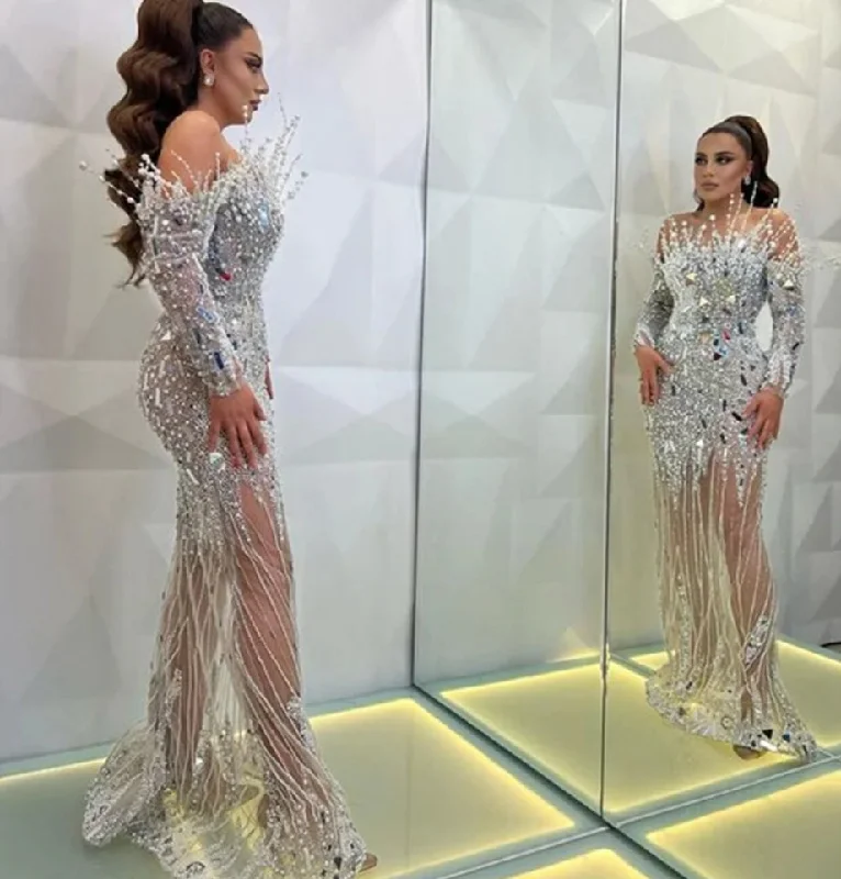 Newest Fashion Silver Prom Dresses For Women 2024 Strapless Off Shoulder Beaded Evening Party Gowns Vestidos De Cóctel Pageant Newest Fashion Silver Prom Dresses For Women 2024 Strapless Off Shoulder Beaded Evening Party Gowns Vestidos De Cóctel Pageant