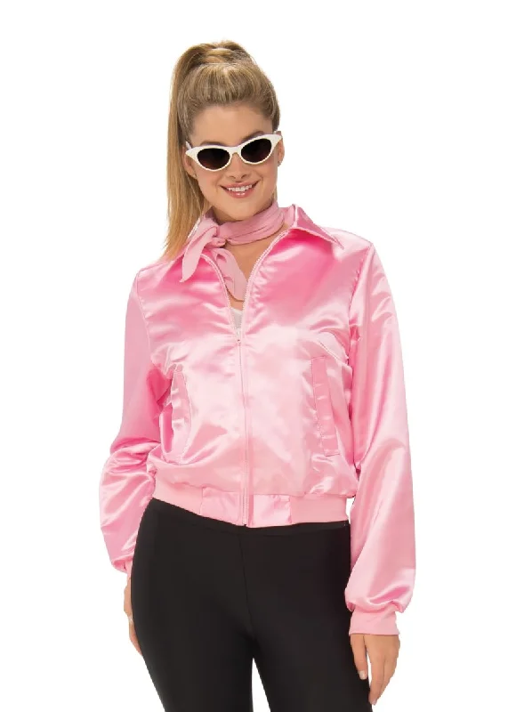 Pink Ladies Jacket (Adult) Embroidered Jacket Appliqued Jacket Beaded Jacket