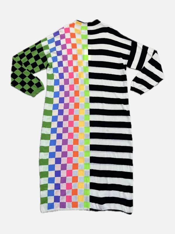 2021 Christopher John Rogers Wool Checkerboard Dress