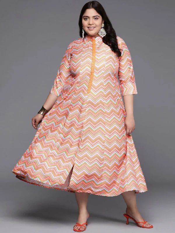 Ahalyaa Women's Traditional wear Ethnic Dress - Multi Color