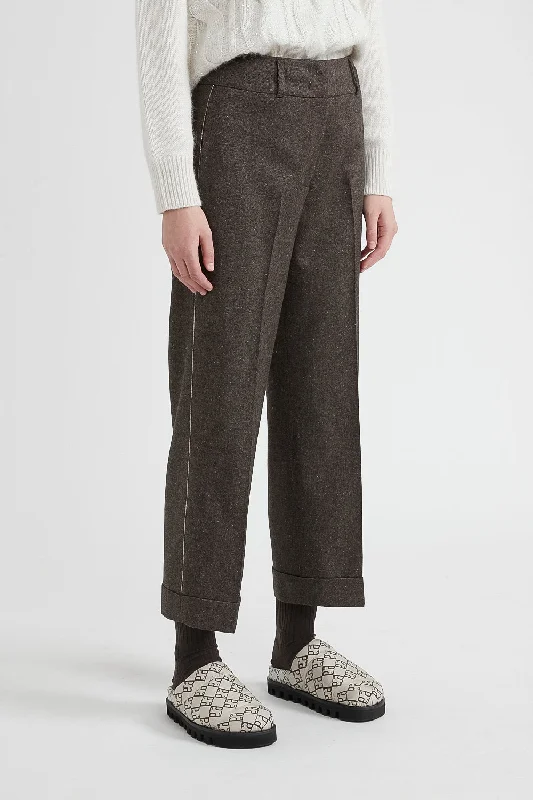 Wool, cashmere and silk trousers Trousers Lace Delicate