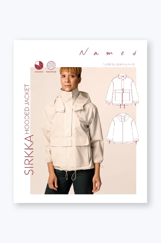 Named Clothing, Sirkka Hooded Jacket, Paper Pattern Rayon Jacket Velvet Jacket Corduroy Jacket Named Clothing, Sirkka Hooded Jacket, Paper Pattern Rayon Jacket Velvet Jacket Corduroy Jacket