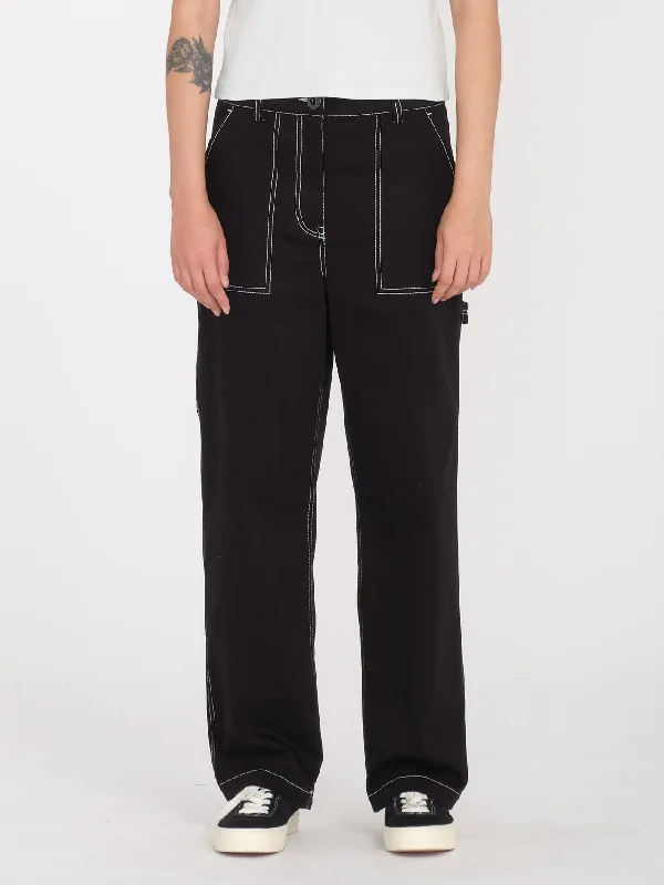 Stone Kraft Trousers - Black Trousers Travel Practical