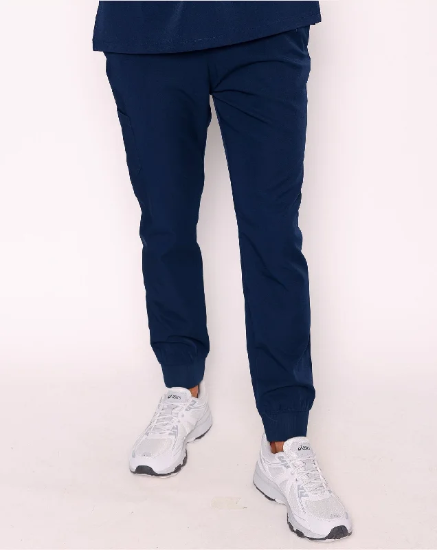 Purity Scrub Trousers - Navy Trousers Seasonal Trendy