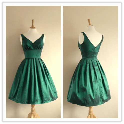 Strapless Satin Short Summer Prom Dress