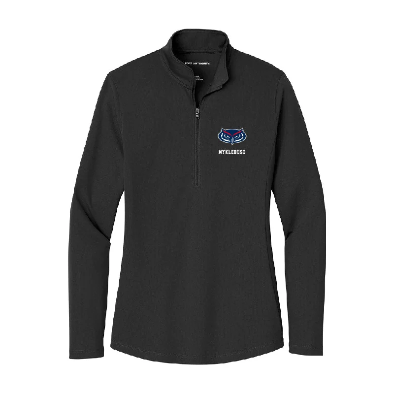 FAU - NCAA Women's Basketball : Maria Myklebust - Women's Lightweight Quarter Zip Jacket Herringbone Jacket Checkered Jacket Solid Jacket FAU - NCAA Women's Basketball : Maria Myklebust - Women's Lightweight Quarter Zip Jacket Herringbone Jacket Checkered Jacket Solid Jacket