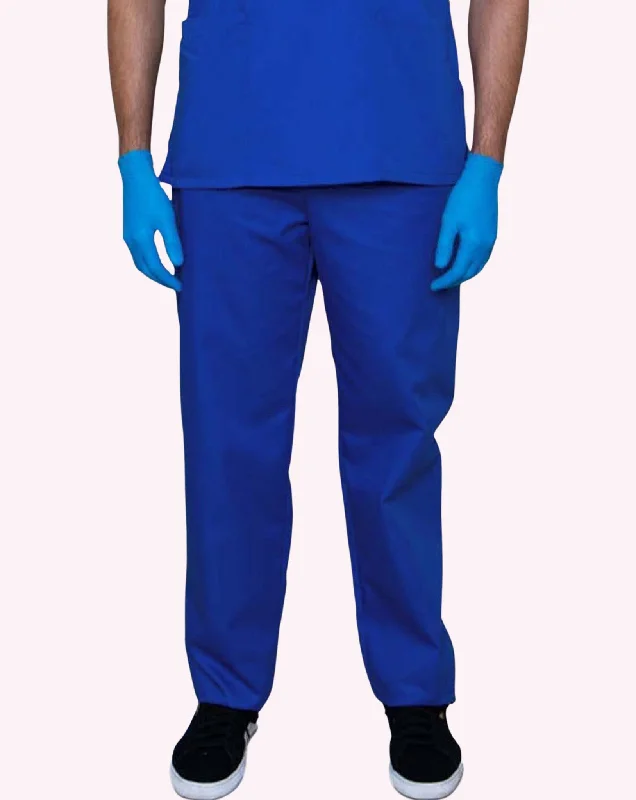 Mawson Cobalt Blue Unisex Drawstring Scrub Trousers (Polycotton) Trousers Designer Luxury Mawson Cobalt Blue Unisex Drawstring Scrub Trousers (Polycotton) Trousers Designer Luxury