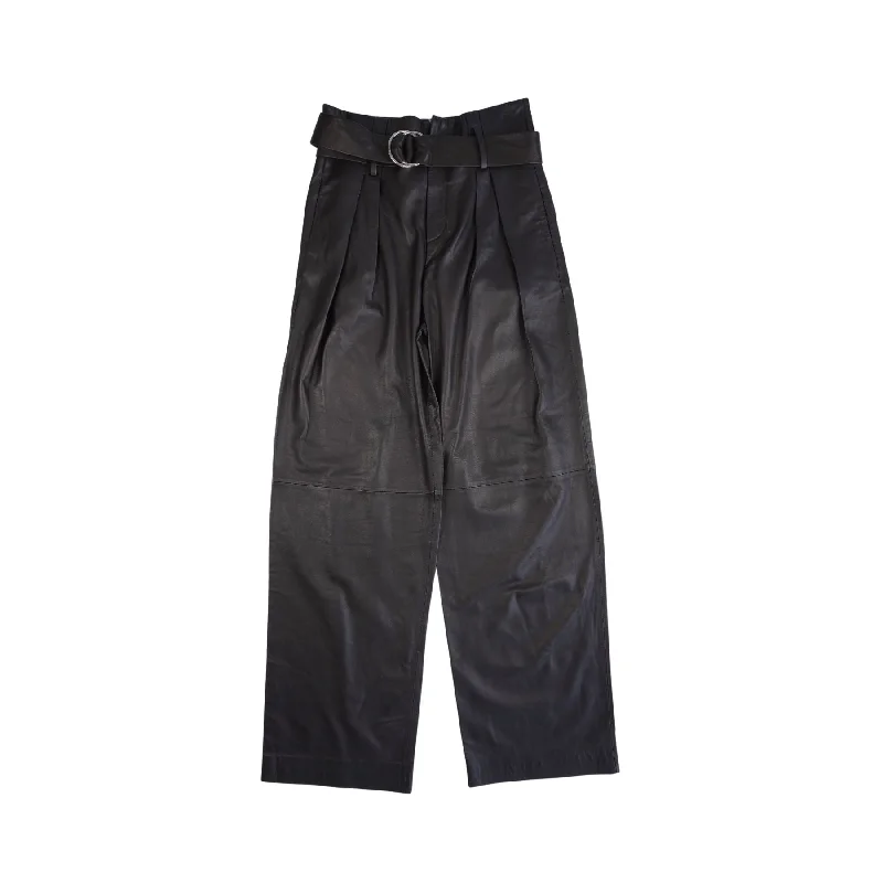 Iro Leather Trousers - Women's 38 Trousers trendy modern