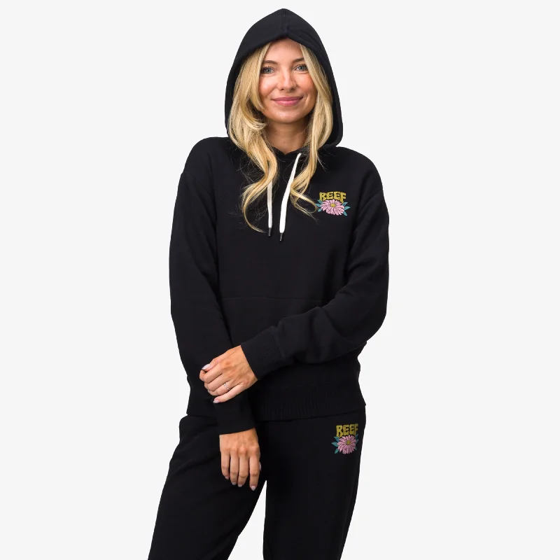 Josie Pullover Hoodie Asymmetrical Neck Pullover