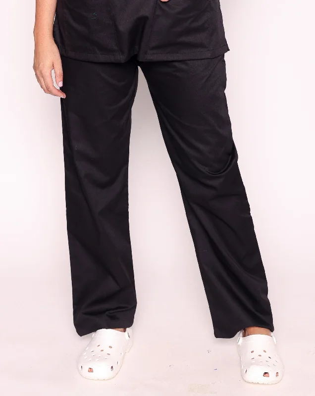Howser Casey Unisex Smart Scrub Trousers - Black Trousers luxurious premium