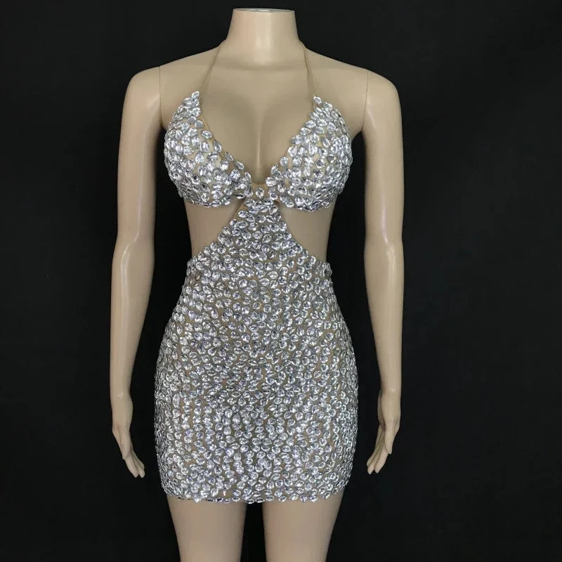 Zini rhinestone dress