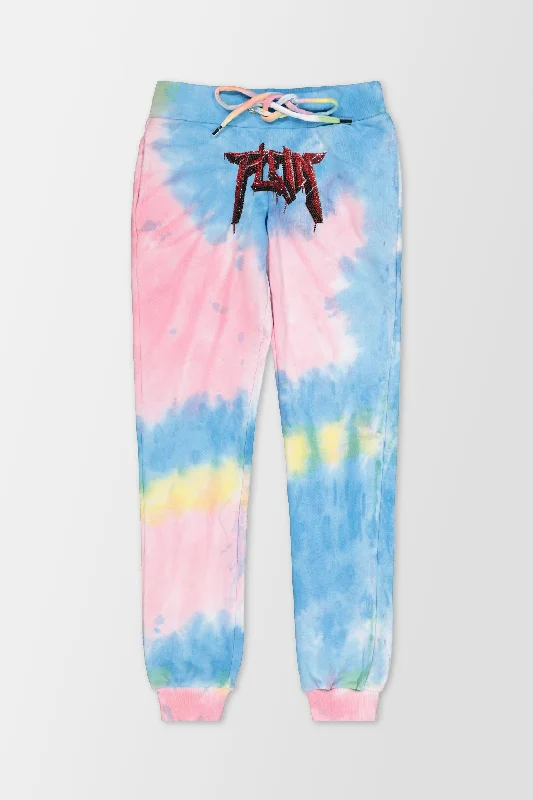 Philipp Plein Multicolor Unicorn Jogging Trousers High Waist Slim Fit Ankle Length