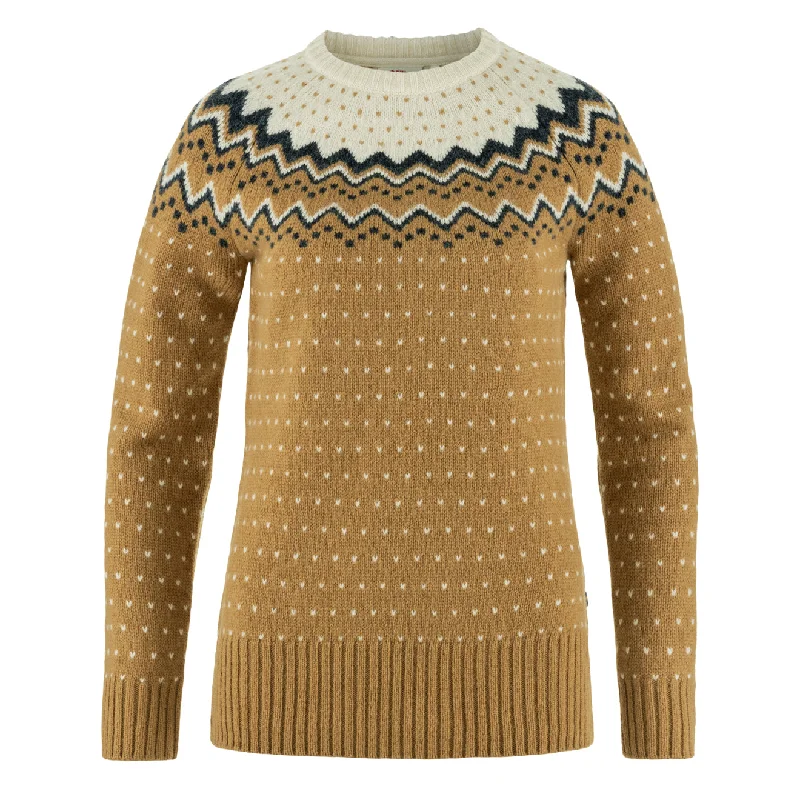 Fjallraven Womens Ovik Knit Sweater Buckwheat Brown / Chalk White Fleece Sweater Nylon Polyester Fjallraven Womens Ovik Knit Sweater Buckwheat Brown / Chalk White Fleece Sweater Nylon Polyester