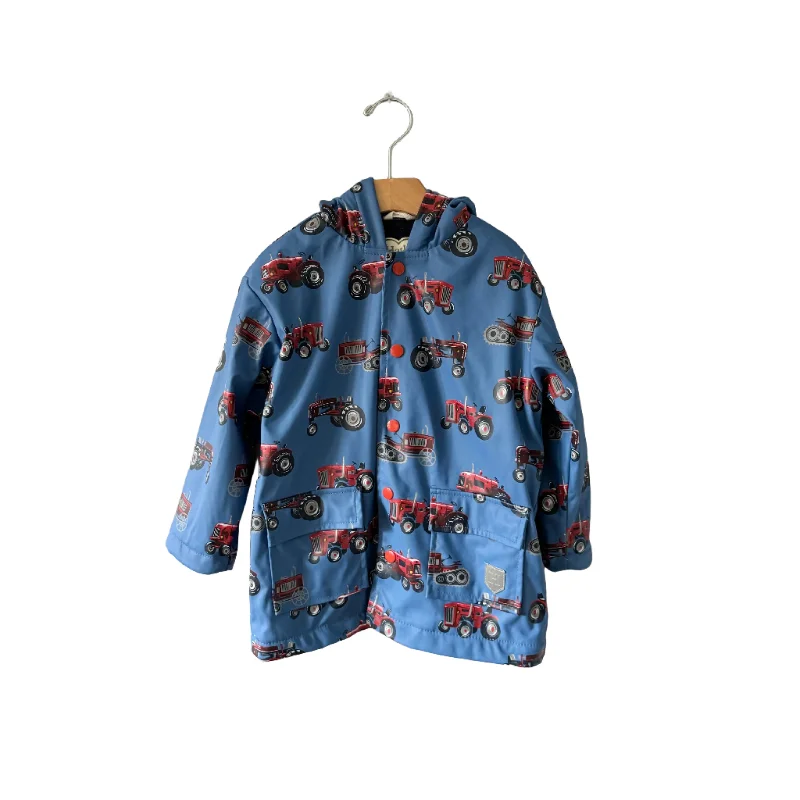 Hatley / Smokey blue x red tractor rain jacket / 4Y Welt Pockets Slit Pockets Flap Pockets Hatley / Smokey blue x red tractor rain jacket / 4Y Welt Pockets Slit Pockets Flap Pockets