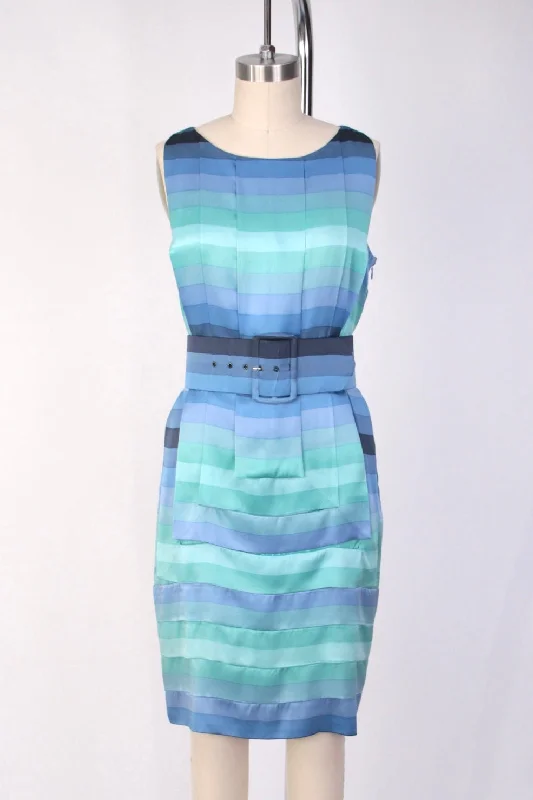 Laura Biagiotti Silk 3D Geometric Dress