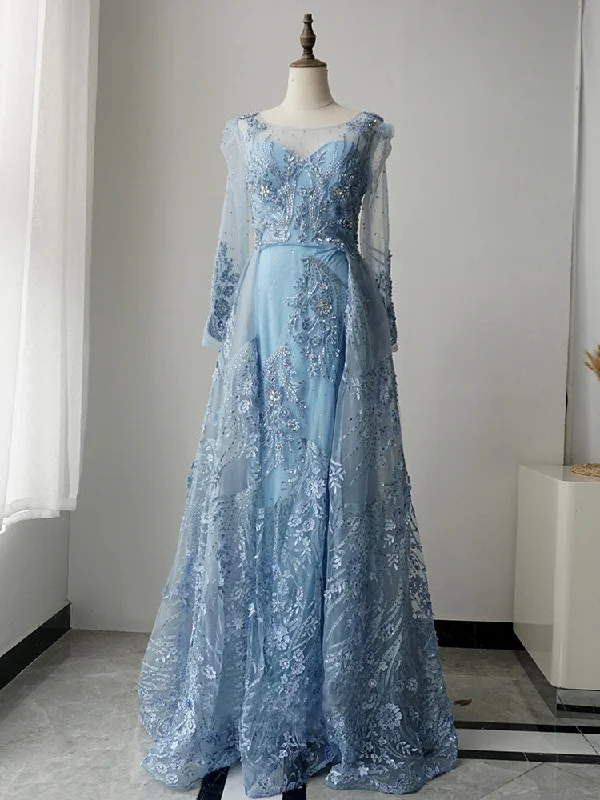 Luxury Bateau Long Sleeve Prom Dresses Gorgeous Full Beaded Elegant Evening Dresses FUE008 Luxury Bateau Long Sleeve Prom Dresses Gorgeous Full Beaded Elegant Evening Dresses FUE008