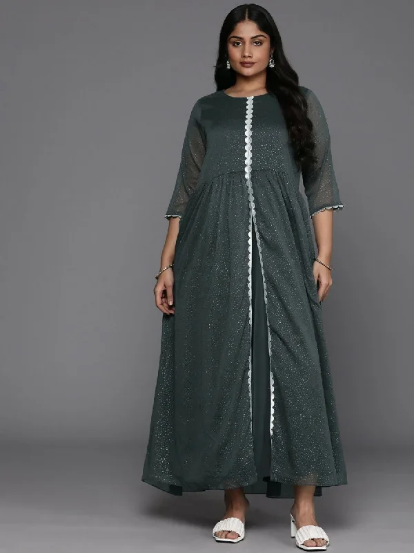 Ahalyaa Women's Traditional wear Ethnic Dress - Grey