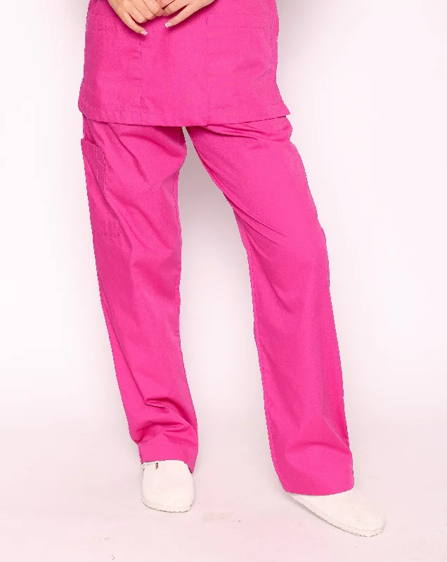 Newbury Unisex Drawstring Scrub Trousers - Classic Pink Trousers Favorite Customer