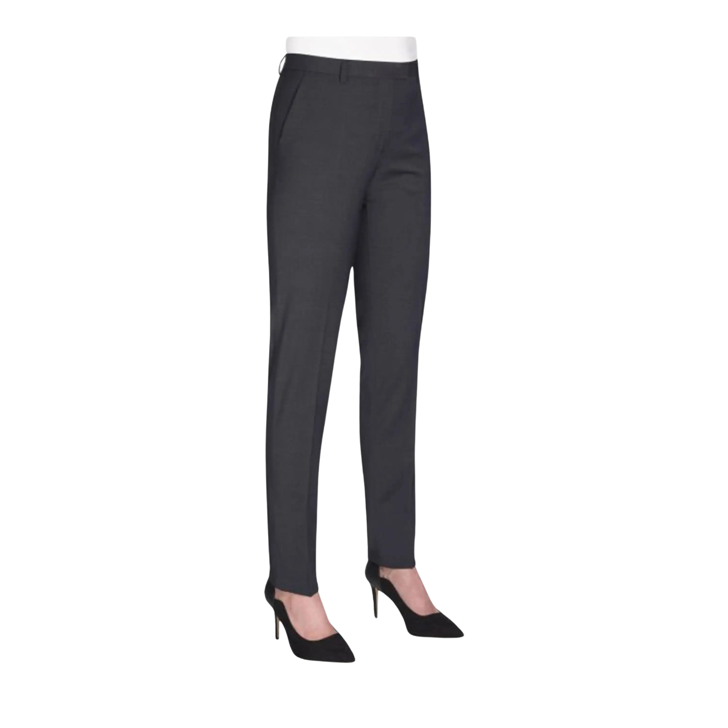 Torino Slim Leg Trouser in Charcoal Trousers Vintage Classic