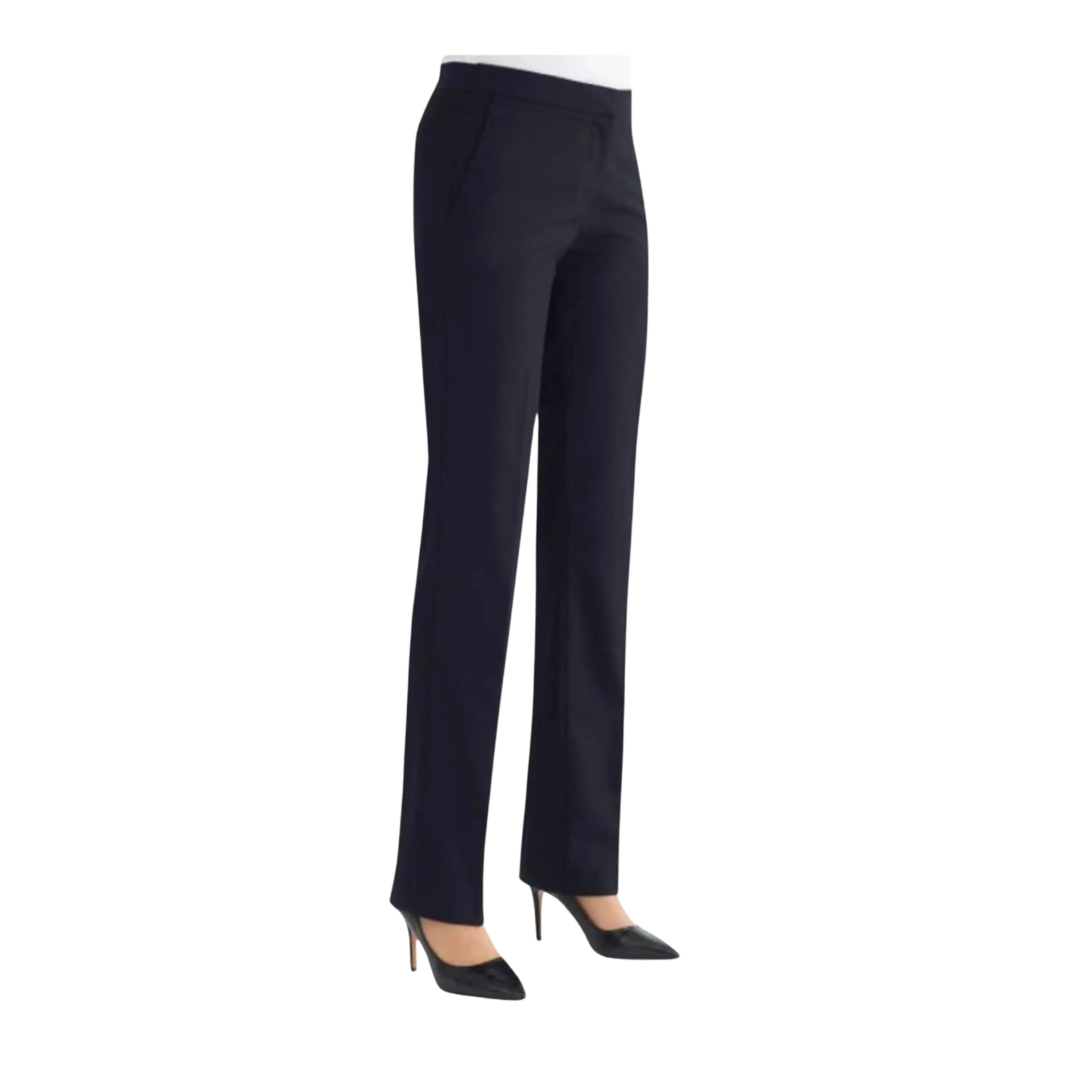 Reims Tailored Fit Trouser in Navy Trousers Summer Linen