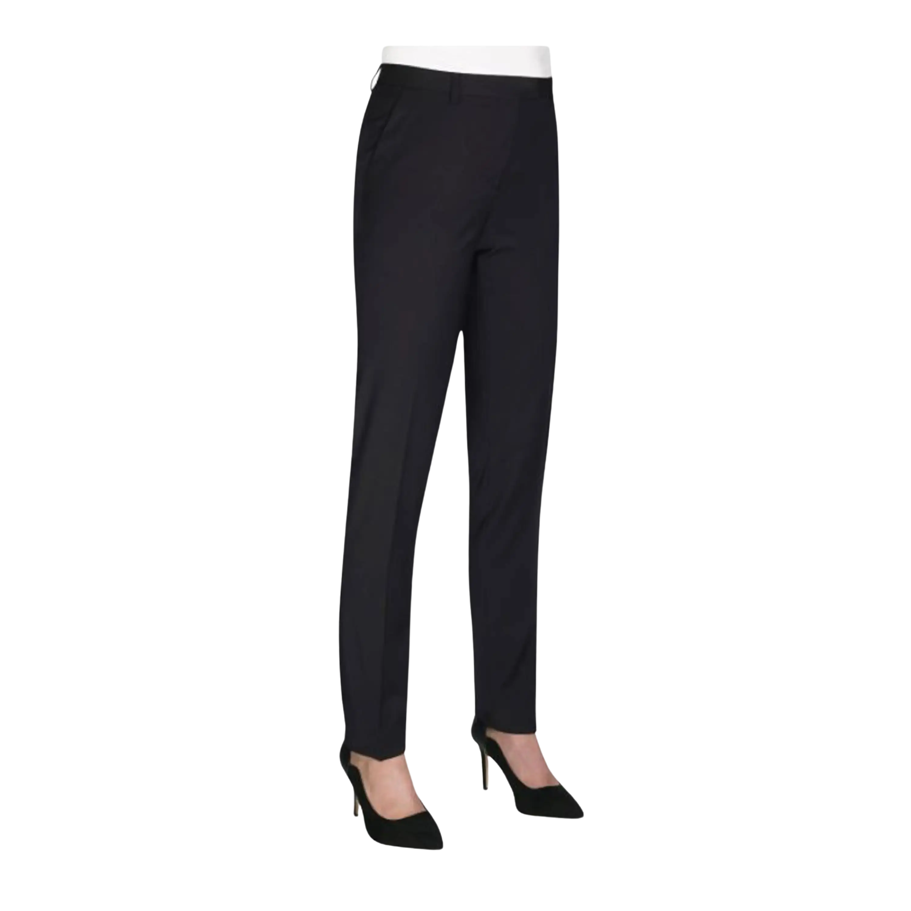 Torino Slim Leg Trouser in Black Trousers Designer Luxury