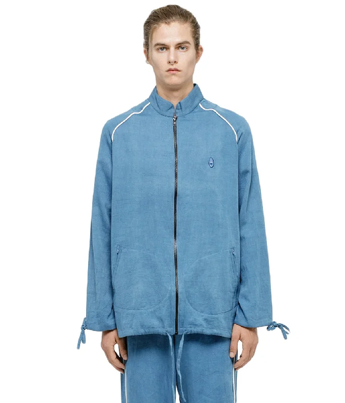 Indigo Todash Track Jacket Trench Coat Raincoat Waterproof Jacket