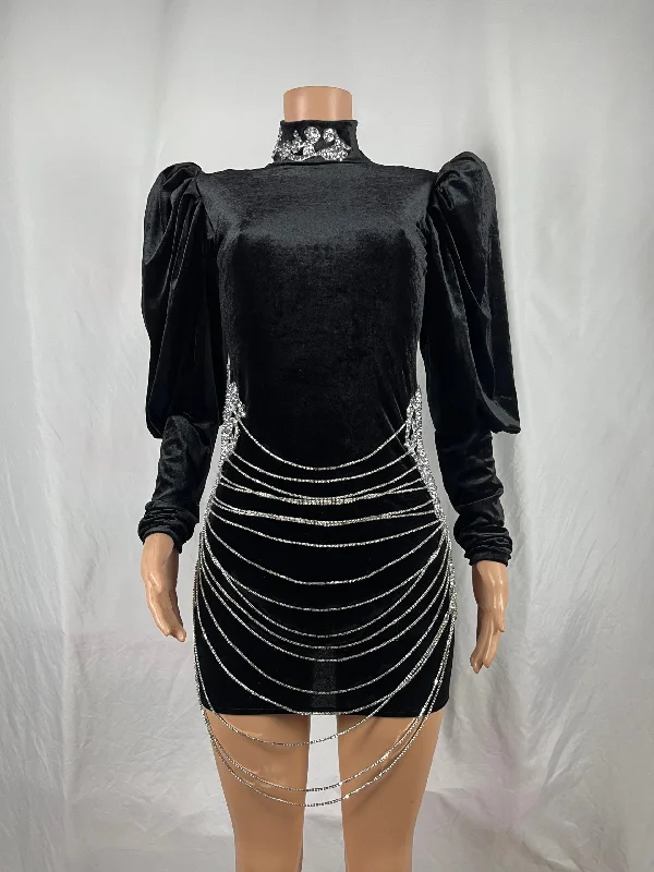 Velvet bling Dress