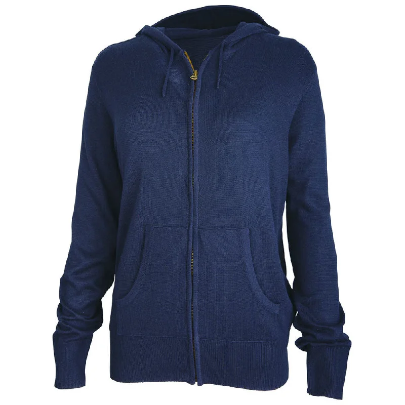 Charles River Women's Navy Heather Mystic Sweater Hoodie Casual Formal Business