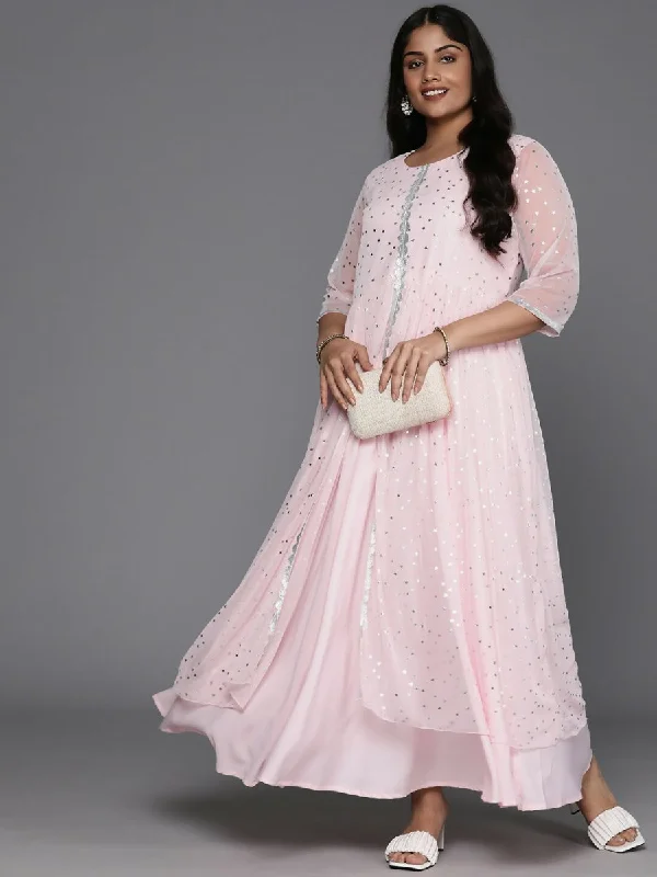 Ahalyaa Women's Traditional wear Ethnic Dress - Pink