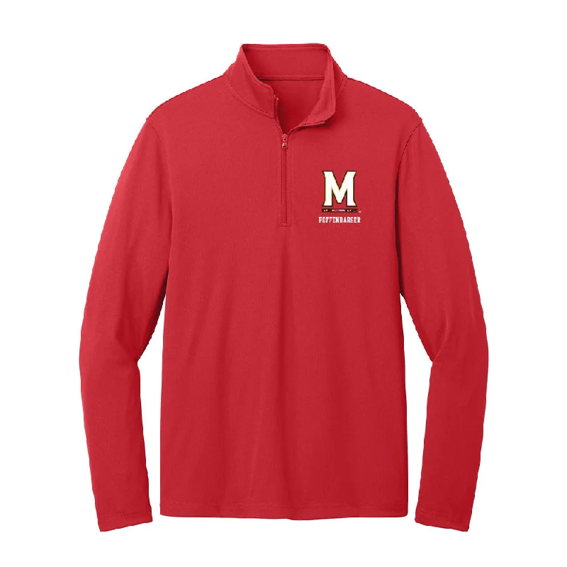 Maryland - NCAA Women's Basketball : Saylor Poffenbarger - Lightweight Quarter Zip Jacket Embroidered Jacket Appliqued Jacket Beaded Jacket Maryland - NCAA Women's Basketball : Saylor Poffenbarger - Lightweight Quarter Zip Jacket Embroidered Jacket Appliqued Jacket Beaded Jacket