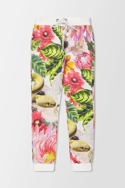 Philipp Plein White Flowers Jogging Trousers Trousers fashionable chic
