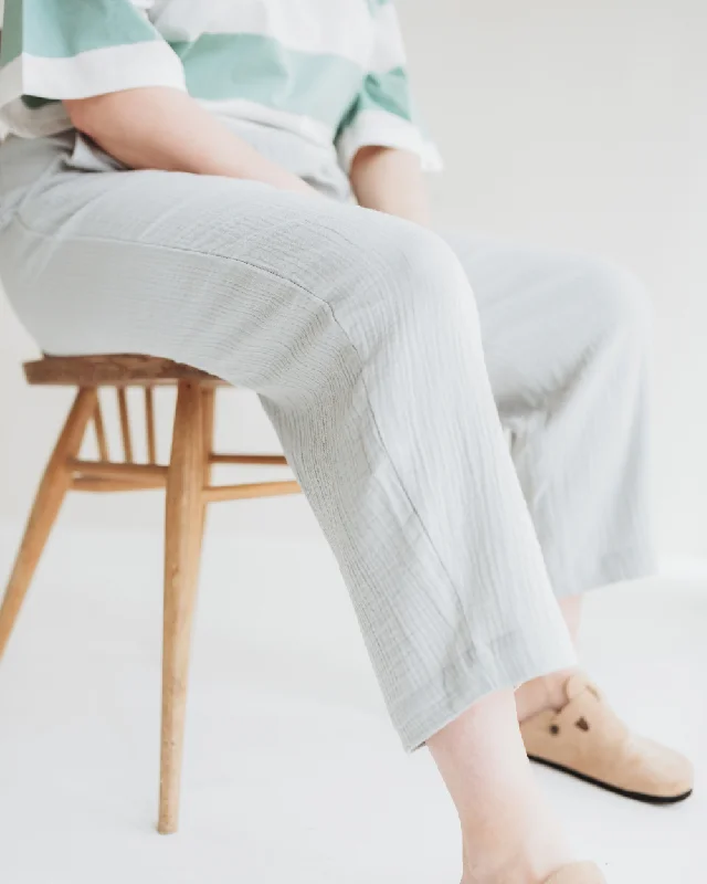 Kate Sky Gauze Trousers Trousers Low Rise Relaxed