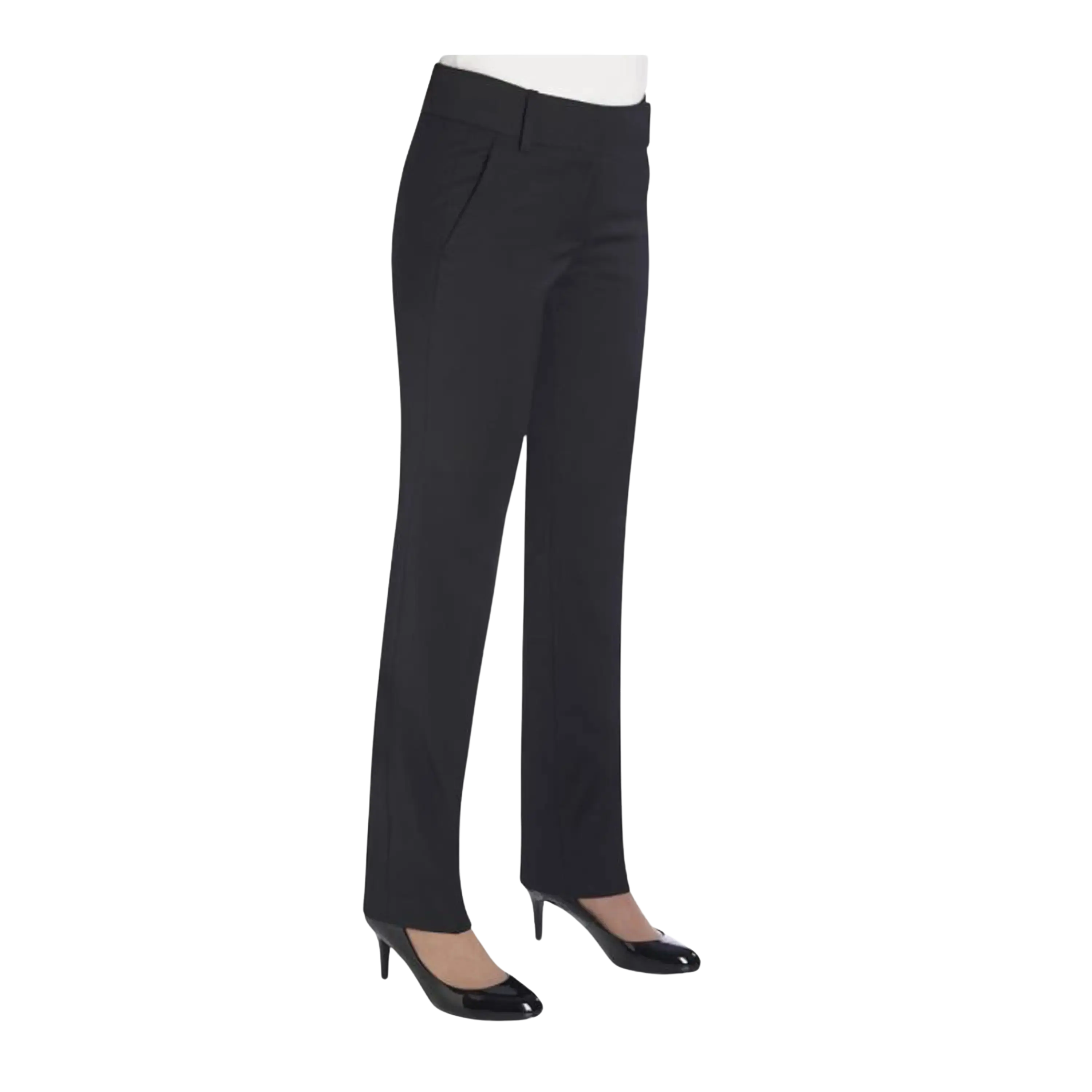 Genoa Tailored Leg Trouser in Black Trousers Party Sparkling
