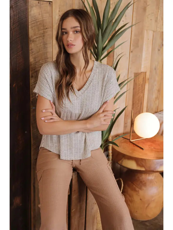 DROP SHOULDER SWEATER KNIT TOP Sweater Knitwear Pullover