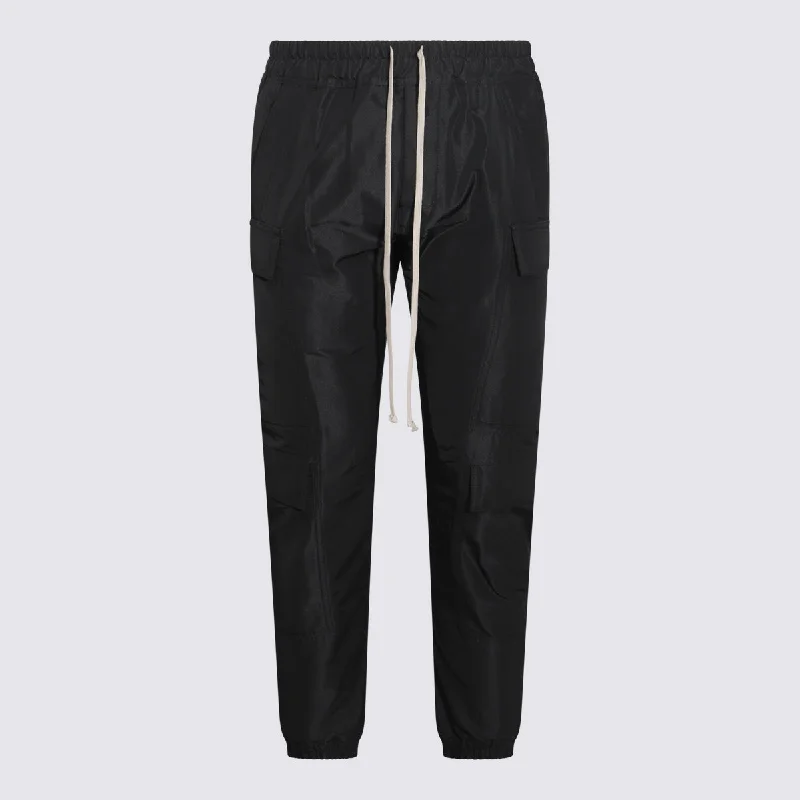 Rick Owens Trousers Black Trousers Silk Elegant