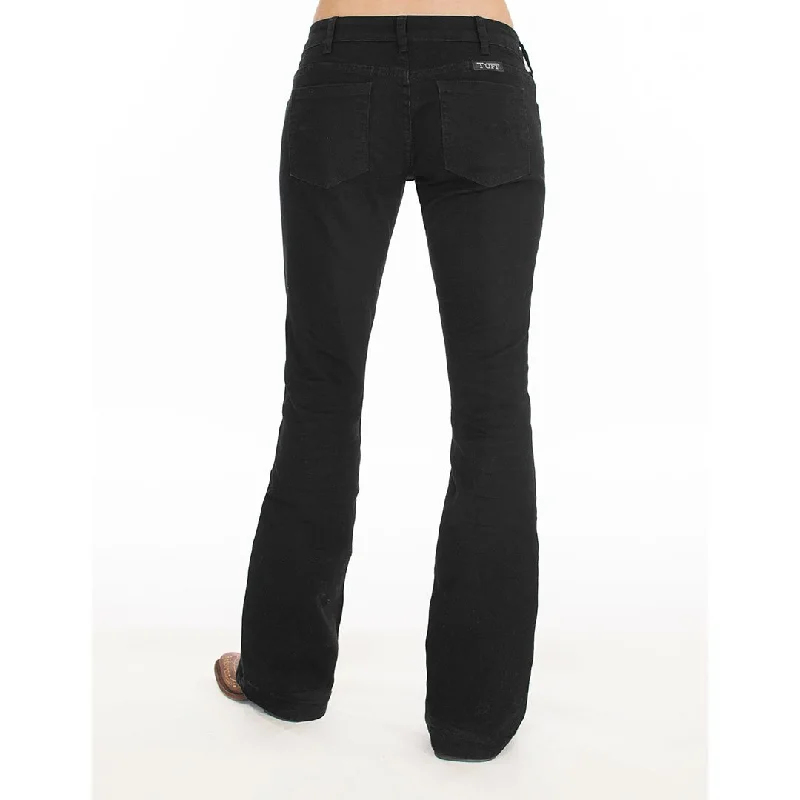 Cowgirl Tuff Just Tuff Women's Black Trouser Jean Trousers Vintage Classic