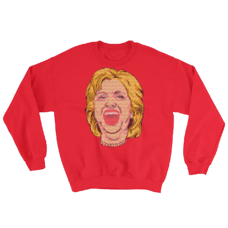 Hillary Faux Ugly Christmas Sweater Sweatshirt Terry Blend Velvet Blend Canvas Blend Hillary Faux Ugly Christmas Sweater Sweatshirt Terry Blend Velvet Blend Canvas Blend