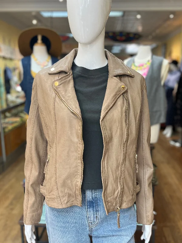 Raizel Jacket Denim Fabric Leather Fabric Suede Fabric