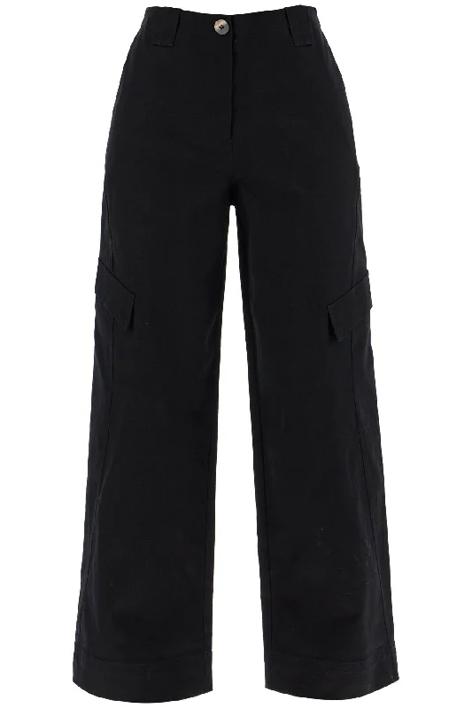 GANNI checked canvas trousers for men Trousers Ceremony Elegant
